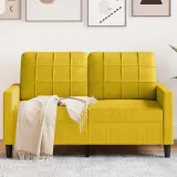 sofa-aksamitna-2-osobowa-zolta-137x77x80cm-stan-nowy