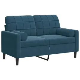sofa-aksamitna-2-osobowa-niebieska-137x77x80-cm