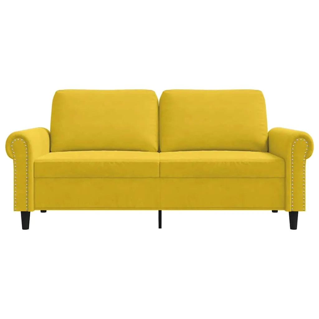 sofa-aksamitna-2-osobowa-zolta-172x77x80-cm