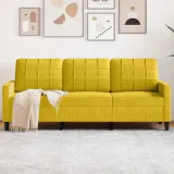 sofa-aksamitna-3-osobowa-197x77x80-zolta-stan-nowy