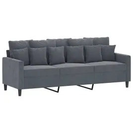 sofa-aksamitna-3-osobowa-ciemnoszara-198x77x80-cm