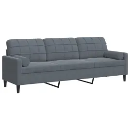sofa-aksamitna-3-osobowa-ciemnoszara-226x77x80-cm