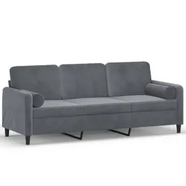 sofa-aksamitna-3-osobowa-ciemnoszara-198x77x80cm