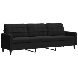 sofa-aksamitna-3-osobowa-czarna-226x77x80-cm