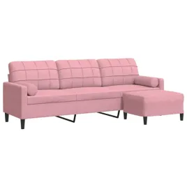 sofa-aksamitna-3-osobowa-rozowa-226x77x80-cm