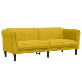 sofa-aksamitna-3-osobowa-zolta-203x77x74-cm