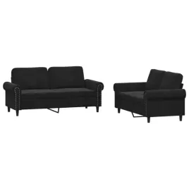sofa-aksamitowa-2-osobowa-czarna-140-cm