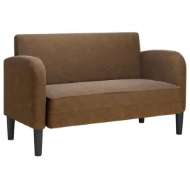 sofa-dwuosobowa-brazowa-110-cm-sztuczna-skora