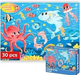 puzzle-30-elementow-dla-dzieci-morski-swiat