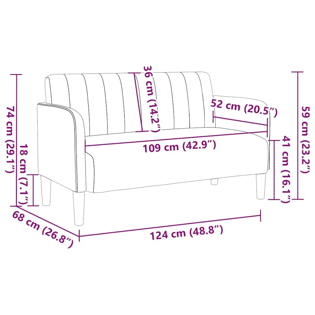 sofa-dwuosobowa-zolta-109-cm-aksamitna