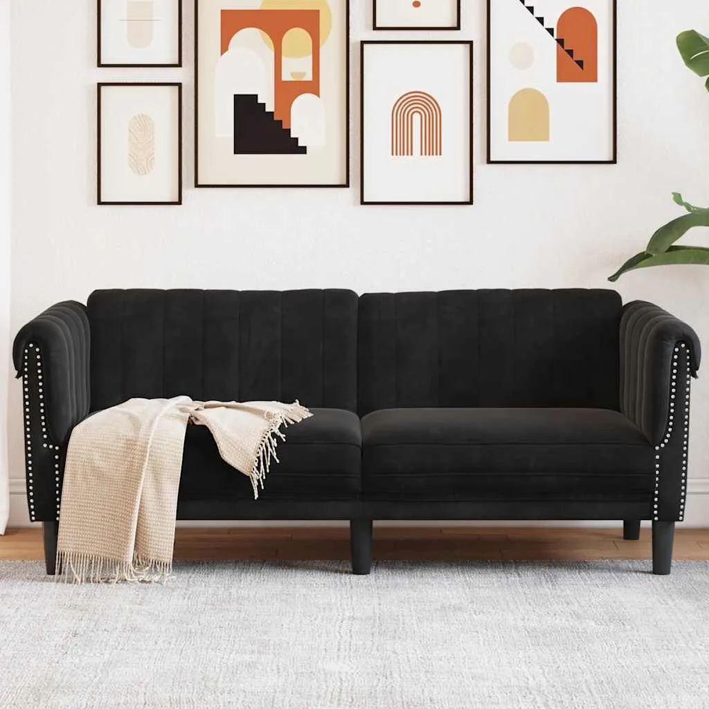 sofa-dwuosobowa-czarna-aksamit