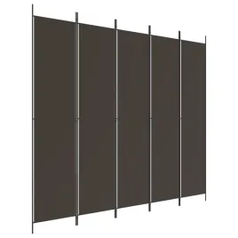 parawan-skladany-5-panelowy-brazowy-250x220cm-tkanina-zelazo