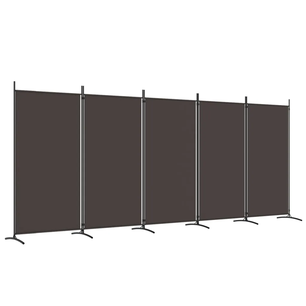 parawan-przegroda-5-panelowy-433x180cm-brazowy-stan-nowy