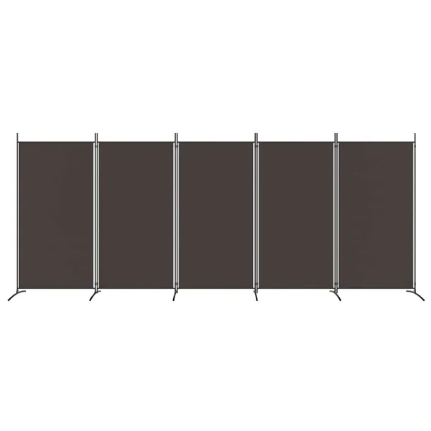 parawan-przegroda-5-panelowy-433x180cm-brazowy-kod-producenta-zh-350267