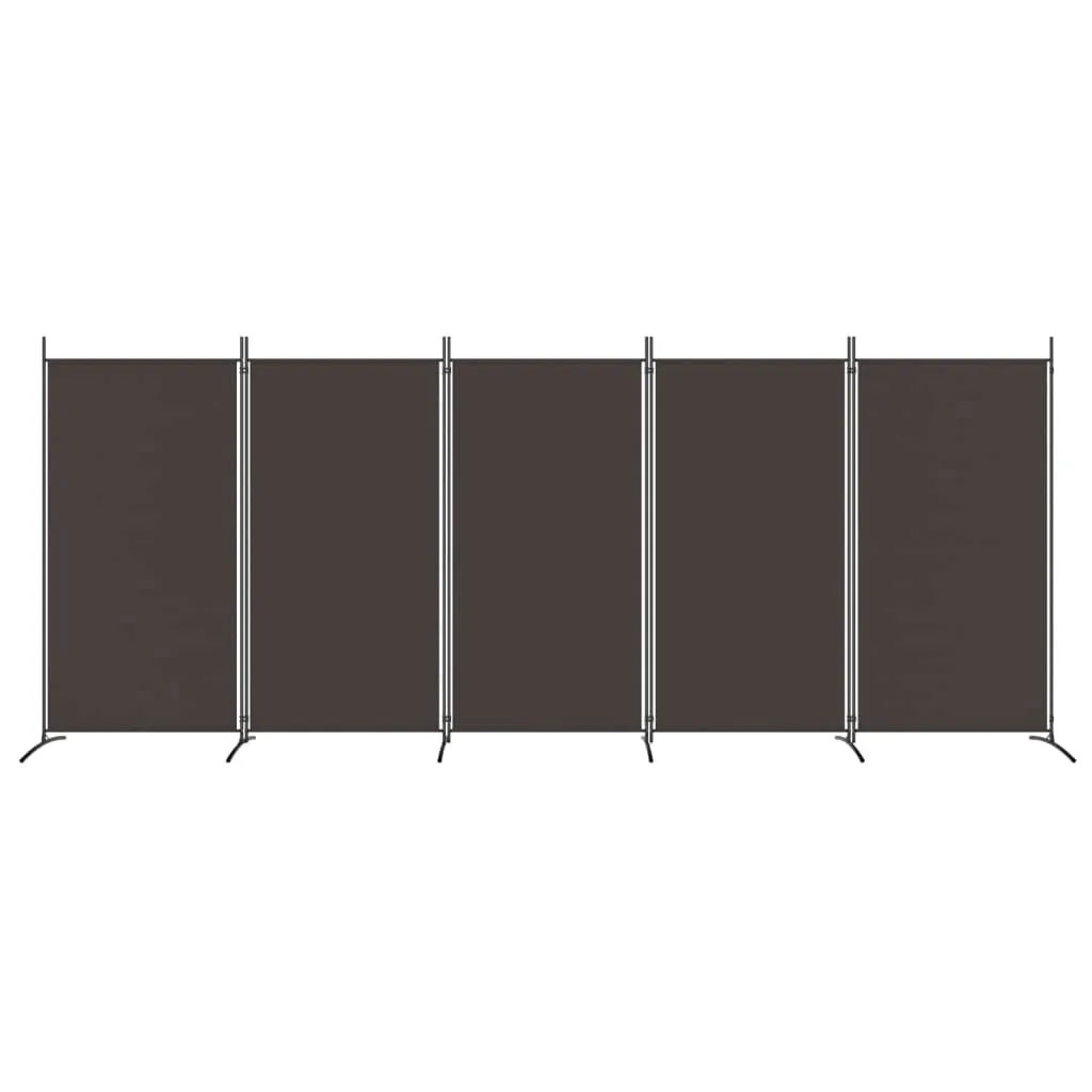 parawan-przegroda-5-panelowy-433x180cm-brazowy-stan-nowy