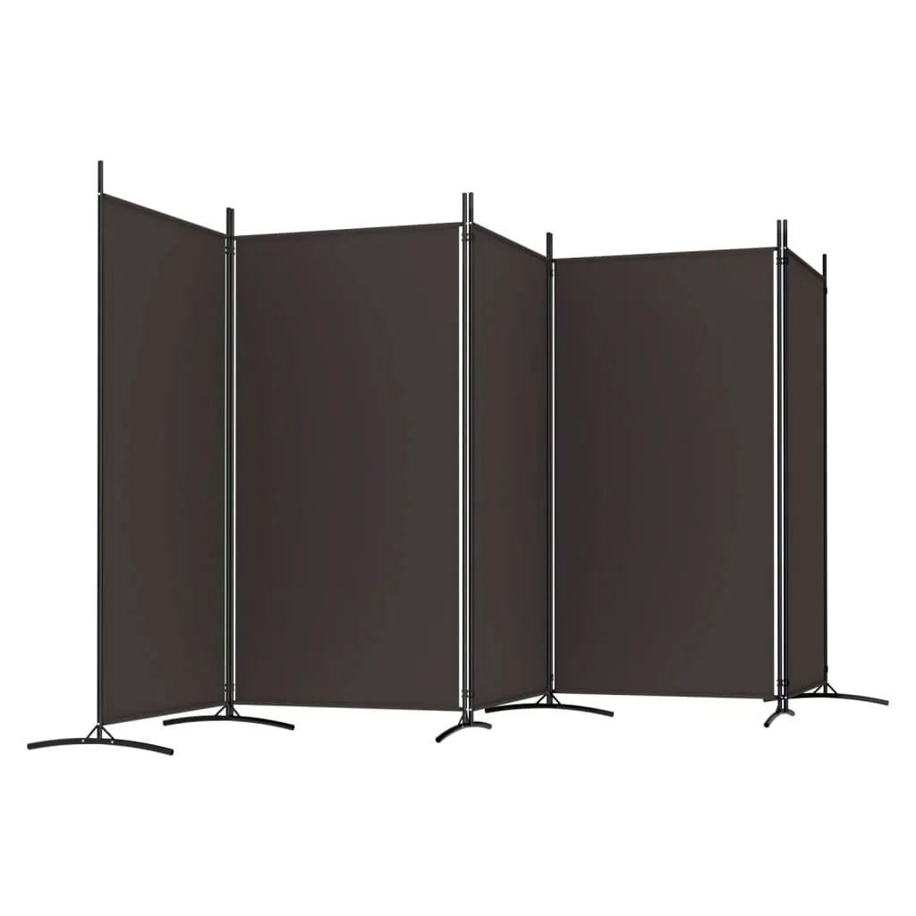 parawan-przegroda-5-panelowy-433x180cm-brazowy-stan-nowy