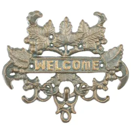 wieszak-zeliwny-dekoracja-tabliczka-zeliwna-welcome