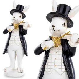 figurka-krolik-zajac-wielkanocny-pierrot-czarno-bialy-w-kapeluszu-155cm