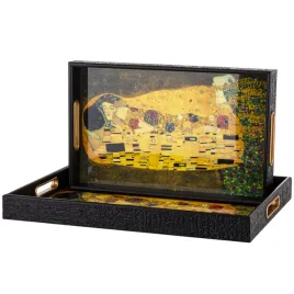 zestaw-2szt-taca-dekoracyjna-gustav-klimt-pocalunek-prezent-komplet