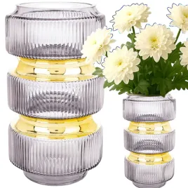 wazon-szklany-szary-zloty-14-x-25cm-elegancki-stylowy-na-kwiaty