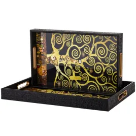 zestaw-2-szt-taca-dekoracyjna-gustav-klimt-komplet-drzewo-zycia