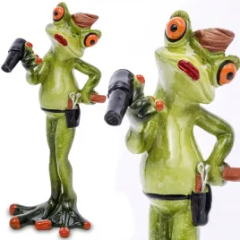 figurka-zabka-fryzjerka-suszarka-prezent-zaba