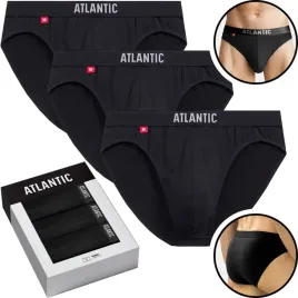 atlantic-majtki-meskie-3pak-slipy-sport-baza-3mp094-czarny-m