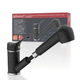 armatura-kuchenna-z-wyciagana-sluchawka-chrom-czarny-eisl-niskocisnieniowa