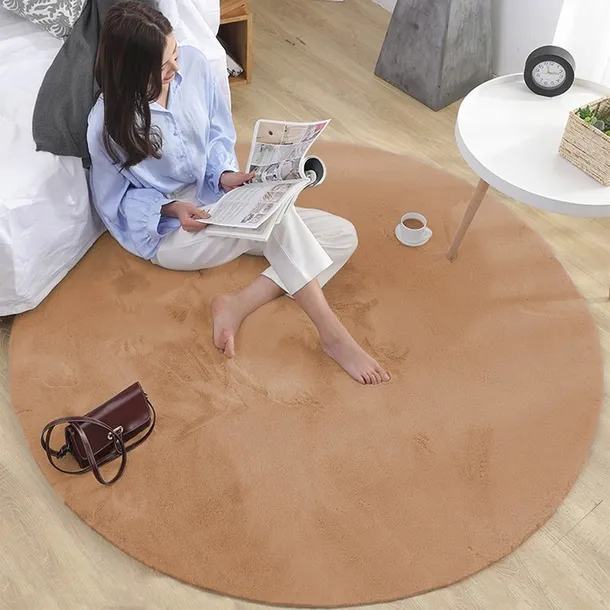 dywan-okragly-rabbit-120-cm-lightcamel-puszysty-kolor-bezowy