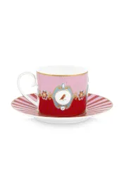 filizanka-love-birds-medallion-red-pink-pip-studio-200-ml