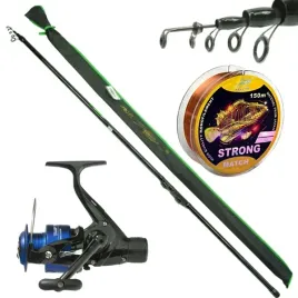 ultralekki-zestaw-weglowa-bolonka-hunter-5m-kolowrotek-jaxon-zylka-150m
