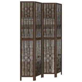 parawan-pokojowy-4-panelowy-ciemny-braz-lite-drewno-paulowni