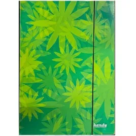 teczka-z-gumka-a4-kartonowa-lakierowana-na-dokumenty-handy-zielona-kwiatki