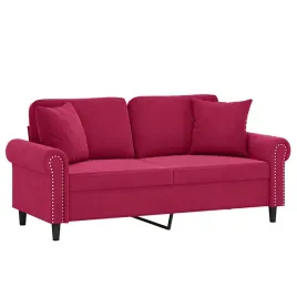 2-osobowa-sofa-z-poduszkami-winna-czerwien-140-cm-aksamit
