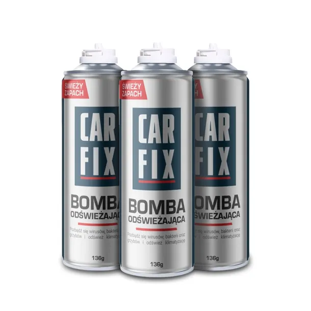 CARFIX bomba odświeżająca do auta usuwanie wirusów grzybów 136g Odświeżacz