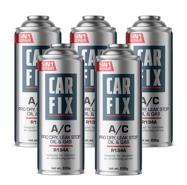 CARFIX 5w1 gaz do nabijania klimatyzacji R134A czynnik chłodniczy R134a x5