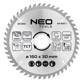 tarcza-tnaca-widiowa-do-pilarki-160-x-30mm-48t-do-drewna-mdf-plyt-neo-tools