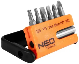 koncowki-wkretakowe-1-4-z-uchwytem-zestaw-bitow-7el-bity-neo-tools-06-101