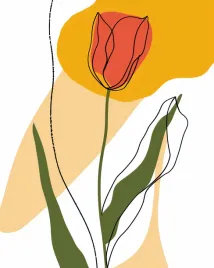 plakat-40x50cm-przerysowany-tulipan