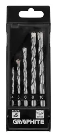 zestaw-wiertel-do-betonu-hartowane-4-10mm-wiertla-5-szt-graphite-56t215