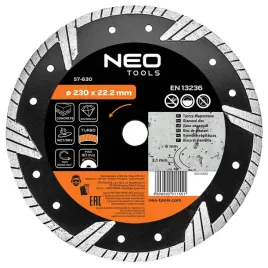 tarcza-tnaca-diamentowa-230-x-22-2-mm-turbo-do-ciecia-betonu-neo-tools