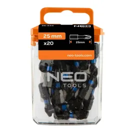 bity-udarowe-pz2-25-mm-zestaw-bitow-20-szt-koncowki-wkretakowe-neo-tools