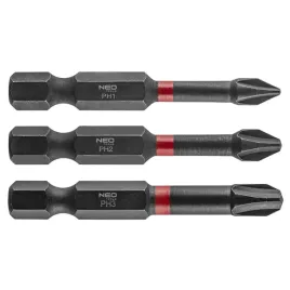 bity-udarowe-ph-1-2-3-50-mm-zestaw-bitow-3szt-koncowki-wkretakowe-neo-tools