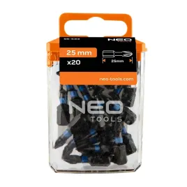 bity-udarowe-pz1-25-mm-zestaw-bitow-20-szt-koncowki-wkretakowe-neo-tools