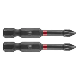 bity-udarowe-ph1-50-mm-zestaw-bitow-2-szt-koncowki-wkretakowe-neo-tools