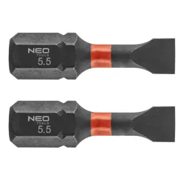 bity-udarowe-sl5-5-x-25-mm-zestaw-bitow-2szt-koncowki-wkretakowe-neo-tools