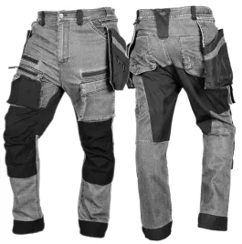 spodnie-robocze-jeans-denim-szare-wzmocnienia-odpinane-kieszenie-xxl-neo