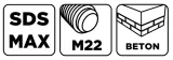 adapter-do-otwornic-uchwyt-sds-max-wiertlo-pilotujace-m22-190-mm-graphite-stan-nowy
