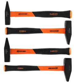 neo-toolsmlotek-slusarski-zestaw-4-mlotkow-fiberglas-300g-500g-800g-1000g-m