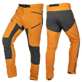 spodnie-meskie-4-way-stretch-musztardowo-szare-quick-dry-outdoor-neo